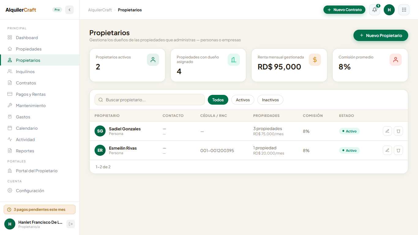 Propietarios